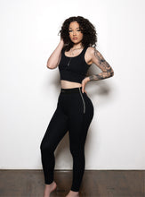 Load image into Gallery viewer, “Lets Lounge” Leggings (Black)