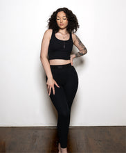 Load image into Gallery viewer, “Lets Lounge” Leggings (Black)